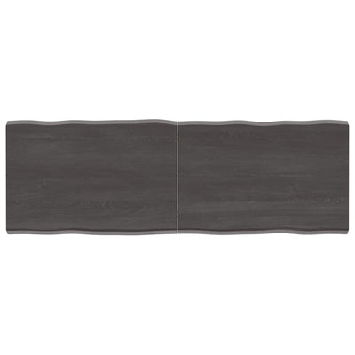 Pöytälevy ruskea 120x40x(2-4)cm käsitelty täystammi elävä reuna