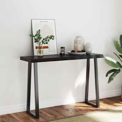 Pöytälevy ruskea 120x40x(2-6)cm käsitelty täystammi elävä reuna