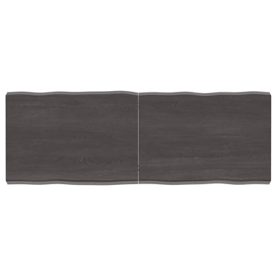 Pöytälevy ruskea 140x50x(2-6)cm käsitelty täystammi elävä reuna