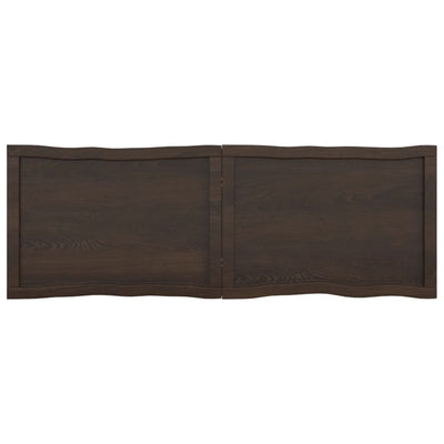 Pöytälevy ruskea 140x50x(2-6)cm käsitelty täystammi elävä reuna