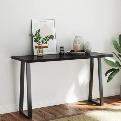 Pöytälevy ruskea 140x60x(2-4)cm käsitelty täystammi elävä reuna