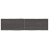 Pöytälevy t.ruskea 160x40x(2-4) cm täysi puu elävä reuna
