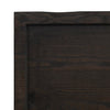 Pöytälevy t.ruskea 160x40x(2-4) cm täysi puu elävä reuna