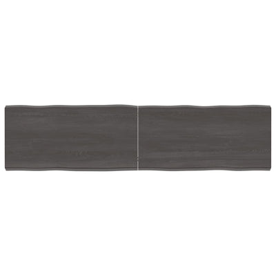 Pöytälevy ruskea 160x40x(2-6)cm käsitelty täystammi elävä reuna