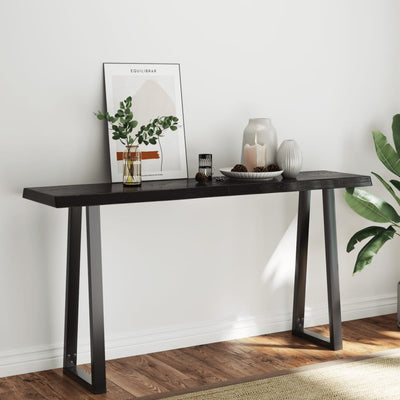 Pöytälevy ruskea 160x40x(2-6)cm käsitelty täystammi elävä reuna