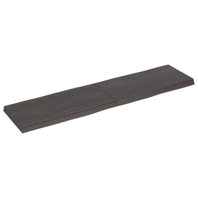 Pöytälevy ruskea 160x40x(2-6)cm käsitelty täystammi elävä reuna