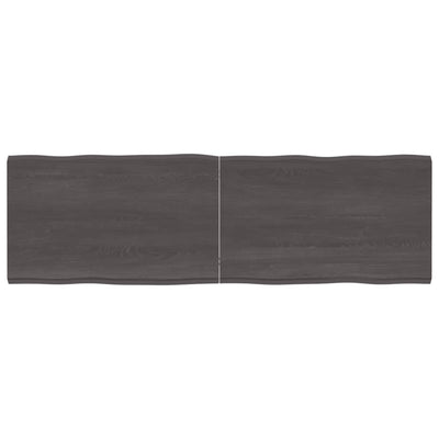 Pöytälevy ruskea 160x50x(2-4)cm käsitelty täystammi elävä reuna