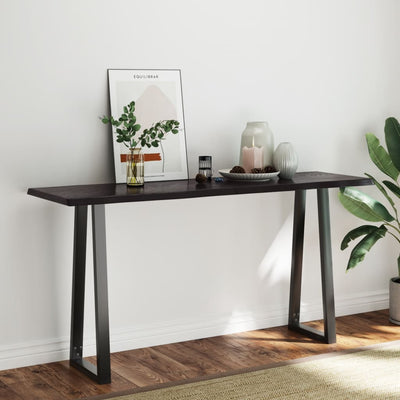 Pöytälevy ruskea 160x50x(2-4)cm käsitelty täystammi elävä reuna