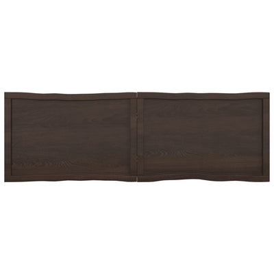 Pöytälevy ruskea 160x50x(2-4)cm käsitelty täystammi elävä reuna