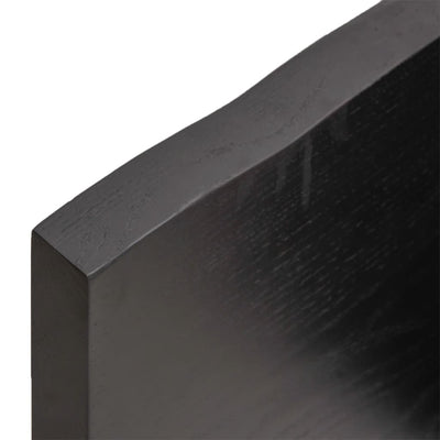 Pöytälevy ruskea 160x50x(2-4)cm käsitelty täystammi elävä reuna