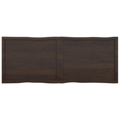 Pöytälevy ruskea 160x60x(2-4)cm käsitelty täystammi elävä reuna