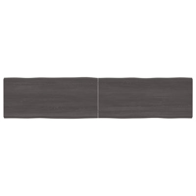 Pöytälevy ruskea 180x40x(2-4)cm käsitelty täystammi elävä reuna