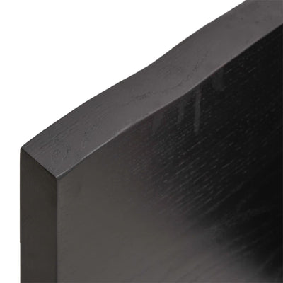 Pöytälevy ruskea 180x40x(2-4)cm käsitelty täystammi elävä reuna