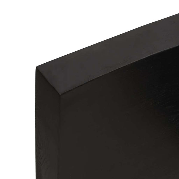 Ruskea pöytälevy Cucuzel 180x60x(2-6)cm (käsitelty täystammi elävä reuna)