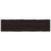 Ruskea pöytälevy Cucuzel 200x50x(2-4)cm (käsitelty täystammi elävä reuna)
