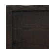 Ruskea pöytälevy Cucuzel 200x50x(2-4)cm (käsitelty täystammi elävä reuna)