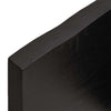 Ruskea pöytälevy Cucuzel 200x50x(2-4)cm (käsitelty täystammi elävä reuna)