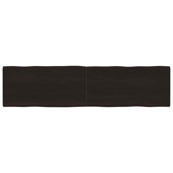 Cucuzel ruskea pöytälevy 200x50x(2-6)cm (elävä reuna käsitelty täystammi)