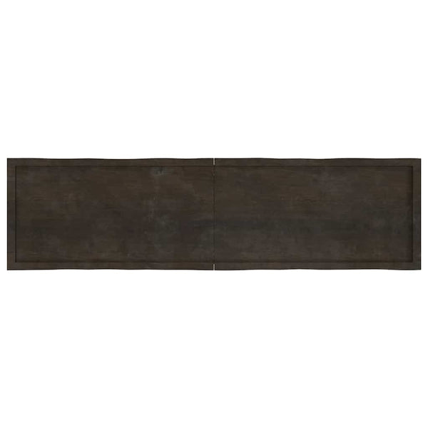 Cucuzel ruskea pöytälevy 200x50x(2-6)cm (elävä reuna käsitelty täystammi)