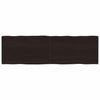 Ruskea pöytälevy Cucuzel 200x60x(2-4)cm (käsitelty täystammi elävä reuna)