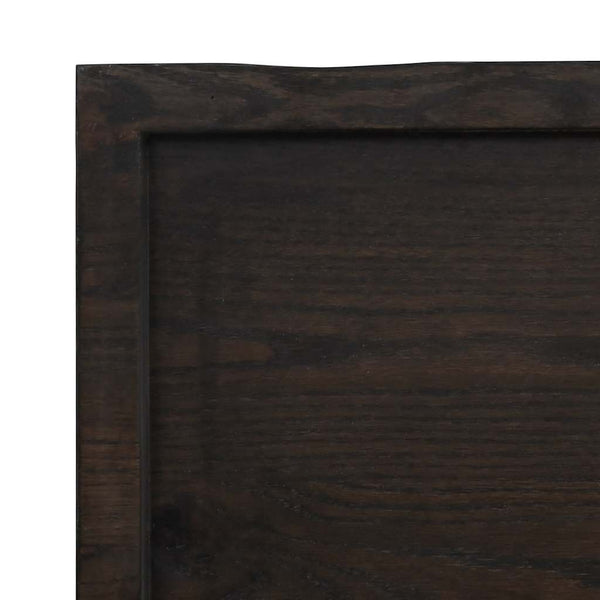Ruskea pöytälevy Cucuzel 200x60x(2-4)cm (käsitelty täystammi elävä reuna)