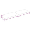 Ruskea pöytälevy Cucuzel 200x60x(2-4)cm (käsitelty täystammi elävä reuna)