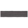 vidaXLPöytälevy ruskea 220x50x(2-6)cm käsitelty täystammi elävä reuna