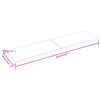 vidaXLPöytälevy ruskea 220x60x(2-4)cm käsitelty täystammi elävä reuna