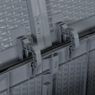 Harmaa ulkosäilytyslaatikko Cosita 180 l (pp rottinki)