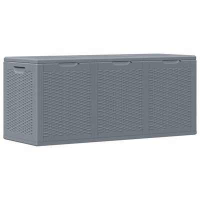 Harmaa ulkosäilytyslaatikko Cosita 270 l (pp rottinki)