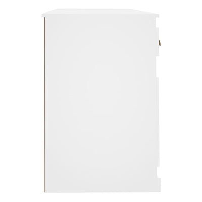 Valkoinen työpöytä kaapilla Panea (puinen)