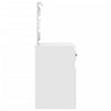 Peilipöytä LED-valoilla valkoinen 130x50x132,5 cm