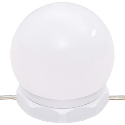 Peilipöytä LED-valoilla Sonoma-tammi 130x50x132,5 cm
