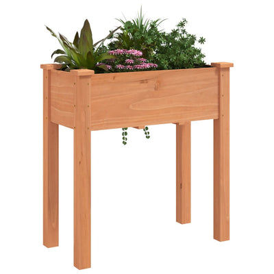 Kukkalaatikko vuorauksella ruskea 71x37x76 cm täysi kuusi