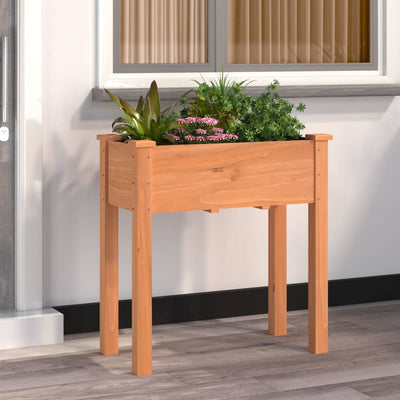 Kukkalaatikko vuorauksella ruskea 71x37x76 cm täysi kuusi