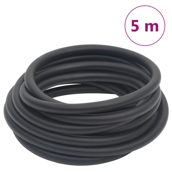 Paineilmaletku musta 0,6" 5 m kumi ja PVC