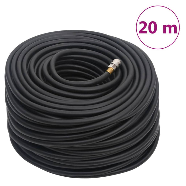 Paineilmaletku musta 0,6" 20 m kumi ja PVC