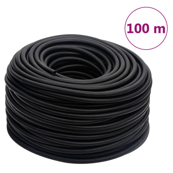 Paineilmaletku musta 0,6" 100 m kumi ja PVC