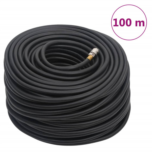 Paineilmaletku musta 0,6" 100 m kumi ja PVC