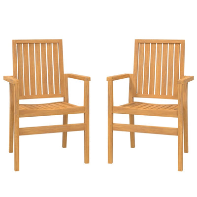 Pinottavat puutarhatuolit 2 kpl 56,5x57,5x91 täysi tiikki