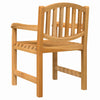Puutarhatuolit 2 kpl 58x59x88 cm täysi tiikki