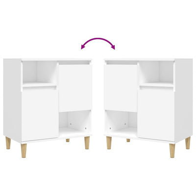 Senkit 2 kpl valkoinen 60x35x70 cm tekninen puu