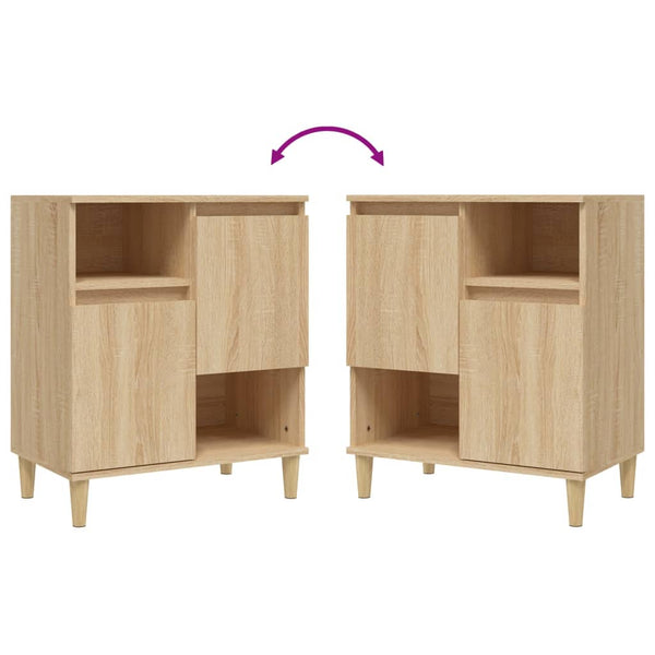 2 kpl senkkejä 60x35x70 cm Sonoma tammi tekninen puu