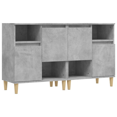 Senkit 2 kpl betoninharmaa 60x35x70 cm tekninen puu