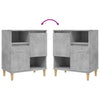 Senkit 2 kpl betoninharmaa 60x35x70 cm tekninen puu