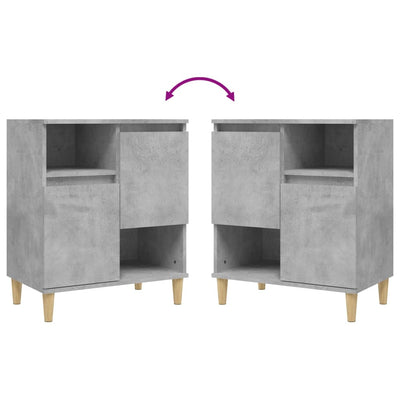 Senkit 2 kpl betoninharmaa 60x35x70 cm tekninen puu