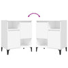 Senkit 2 kpl valkoinen 60x35x70 cm tekninen puu