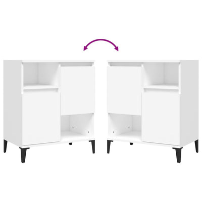 Senkit 2 kpl valkoinen 60x35x70 cm tekninen puu