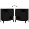 Senkit 2 kpl musta 60x35x70 cm tekninen puu