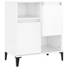 Senkit 2 kpl korkeakiilto valkoinen 60x35x70 cm tekninen puu